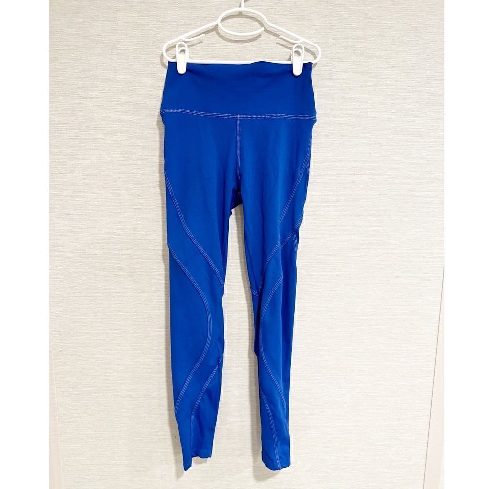 Wilo the label contour seam cobalt blue leggings